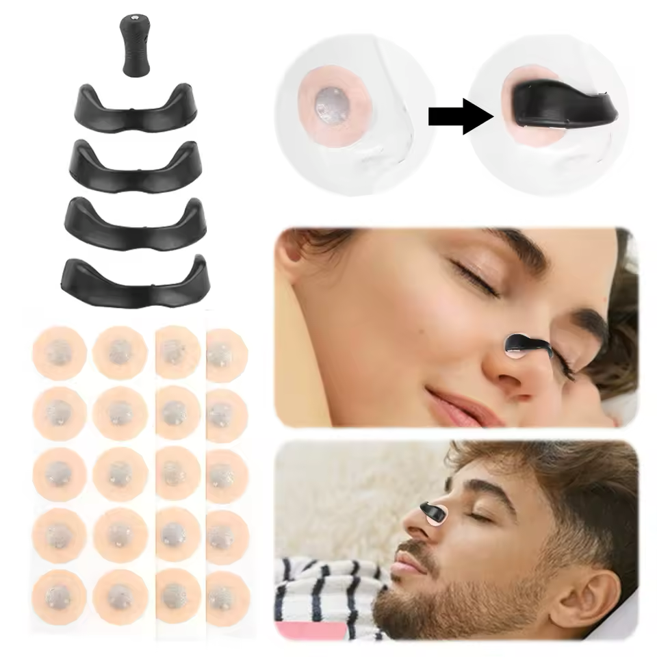 Breathing Nasal Strip Starter Kit (15 Count) - Boost Oxygen Intake, Reduce Snoring, Improve Sleep Quality - Sweat Resistant, Skin Safe Nasal Strips - Extra Strength Snoring Solution
